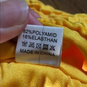 Zaful Swim - Zaful Smocked Yellow Cheeky Bikini Medium Zaful Swim - Zaful Smocked Yellow Cheeky Bikini Medium